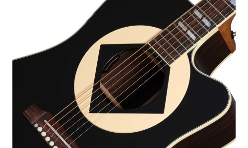 Gibson Acoustic AMSSJCEB Artist Jerry Cantrell Signature "Atone" Songwriter Acoustic-Electric Guitar - Ebony