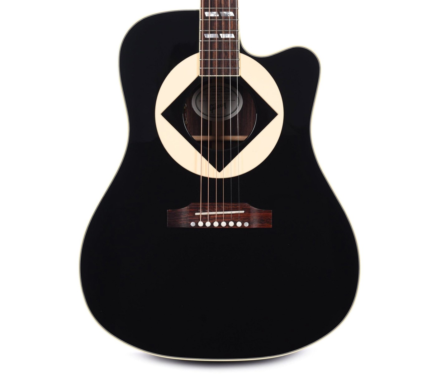 Gibson Acoustic AMSSJCEB Artist Jerry Cantrell Signature "Atone" Songwriter Acoustic-Electric Guitar - Ebony