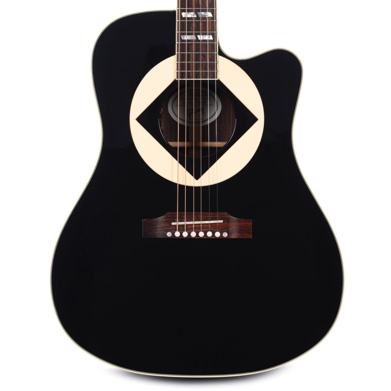 Gibson Acoustic AMSSJCEB Artist Jerry Cantrell Signature "Atone" Songwriter Acoustic-Electric Guitar - Ebony
