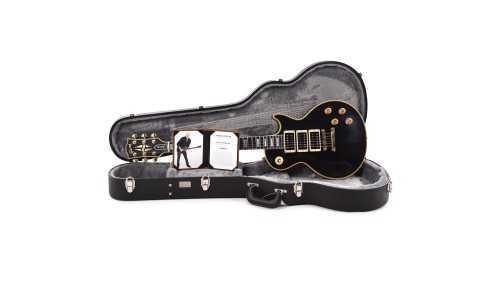 Gibson Custom Shop CSPFPXVOEBGH1 Artist Peter Frampton Signature "Phenix" Inspired Les Paul Custom VOS Electric Guitar - Ebony