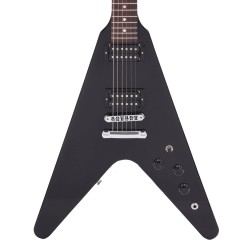 Gibson USA DSVE00EBCH1 '80s Flying V Electric Guitar - Ebony