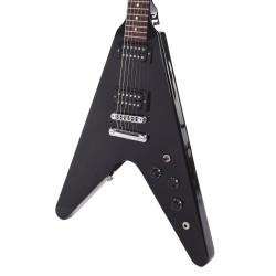 Gibson USA DSVE00EBCH1 '80s Flying V Electric Guitar - Ebony