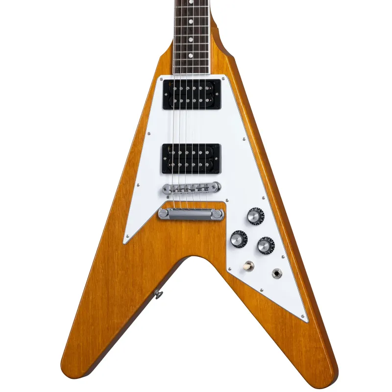 Gibson USA DSVS00ANCH1 '70s Flying V Electric Guitar - Antique Natural (PRE ORDER)