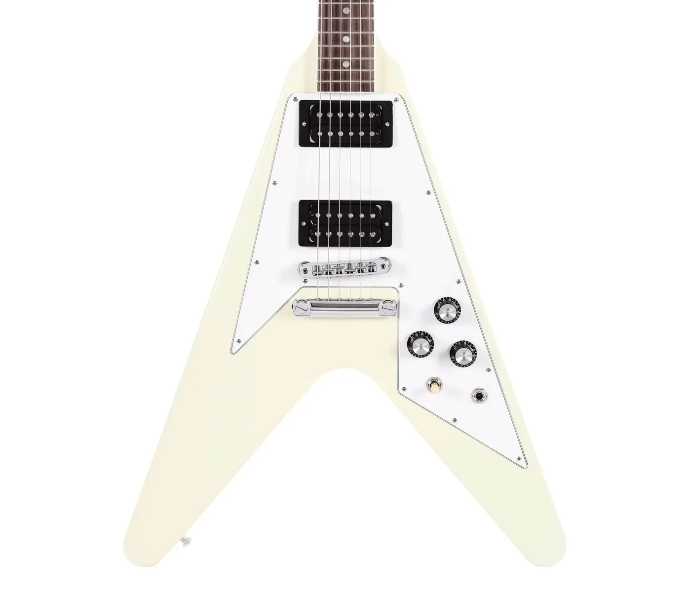 Gibson USA DSVS00CWCH1 Custom '70s Flying V Electric Guitar  - Classic White