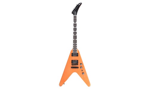 Gibson USA DSVX00ANBC1 Artist Dave Mustaine Signature Flying V EXP Electric Guitar - Antique Natural