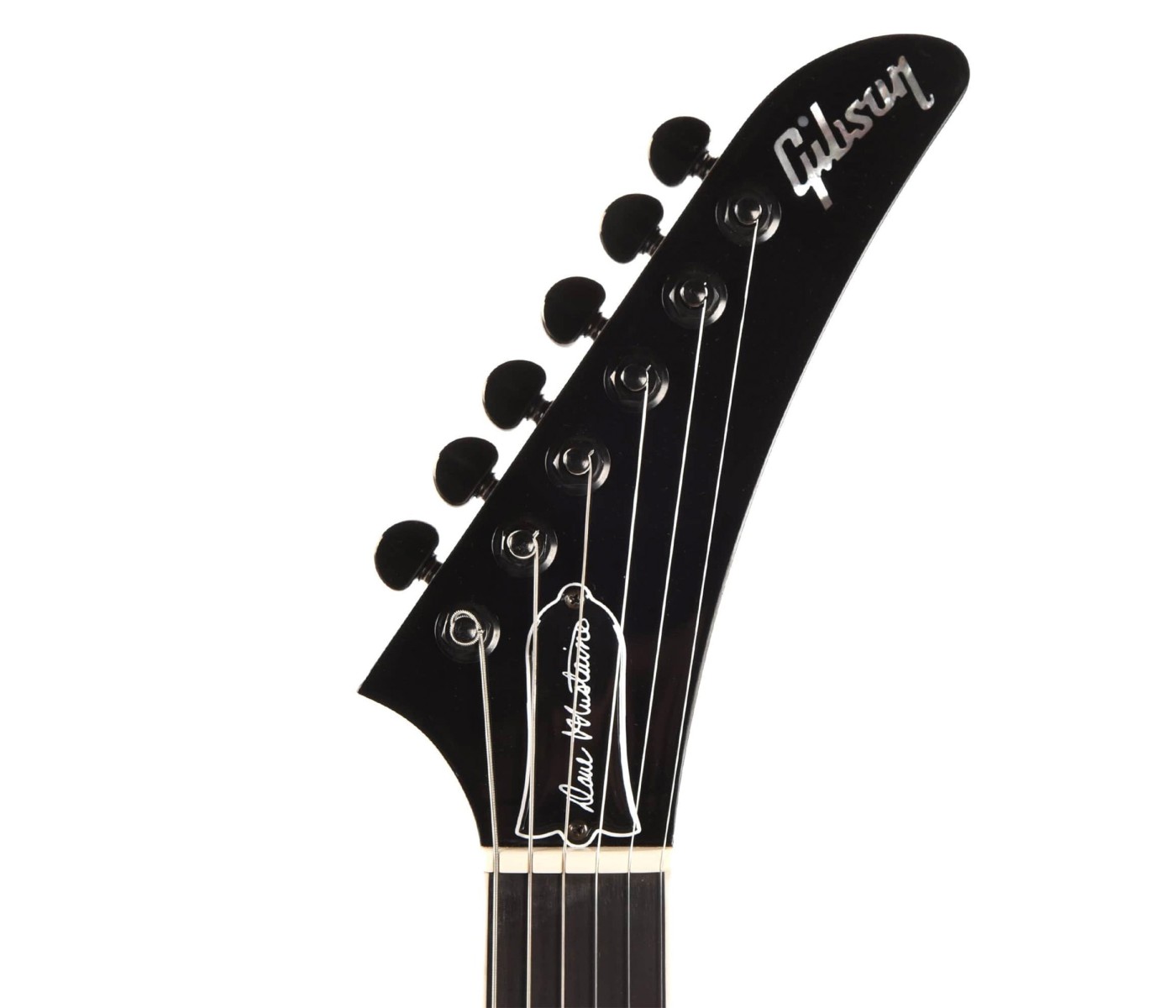Gibson USA DSVX00S1BC1 Artist Dave Mustaine Signature "Rust in Peace" Flying V EXP Electric Guitar - Silver Metallic