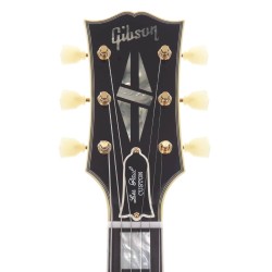 Gibson Custom Shop LPB357VOEBGH1 1957 Les Paul Custom Reissue 3-Pickup VOS Electric Guitar - Ebony