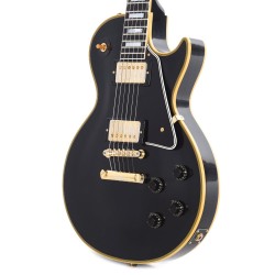 Gibson Custom Shop LPB57VOEBGH1 1957 Les Paul Custom Reissue 2-Pickup VOS Electric Guitar - Ebony