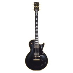 Gibson Custom Shop LPB57VOEBGH1 1957 Les Paul Custom Reissue 2-Pickup VOS Electric Guitar - Ebony