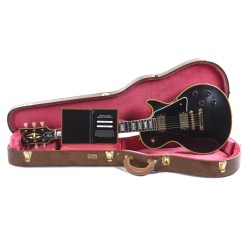 Gibson Custom Shop LPB57VOEBGH1 1957 Les Paul Custom Reissue 2-Pickup VOS Electric Guitar - Ebony