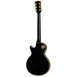 Gibson Custom Shop LPB57VOEBGH1 1957 Les Paul Custom Reissue 2-Pickup VOS Electric Guitar - Ebony