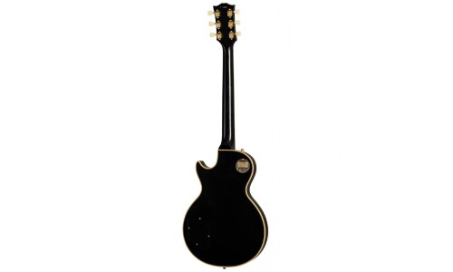 Gibson Custom Shop LPB57VOEBGH1 1957 Les Paul Custom Reissue 2-Pickup VOS Electric Guitar - Ebony