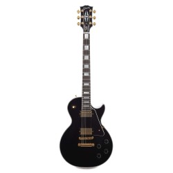 Gibson Custom Shop LPC-EBGH1E Les Paul Custom with Ebony Fingerboard Gloss Electric Guitar - Ebony