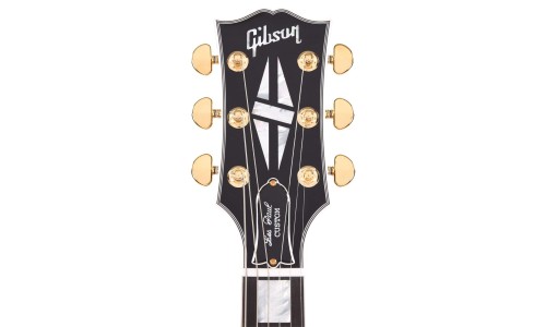 Gibson Custom Shop LPC-EBGH1E Les Paul Custom with Ebony Fingerboard Gloss Electric Guitar - Ebony