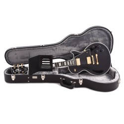 Gibson Custom Shop LPC-EBGH1E Les Paul Custom with Ebony Fingerboard Gloss Electric Guitar - Ebony