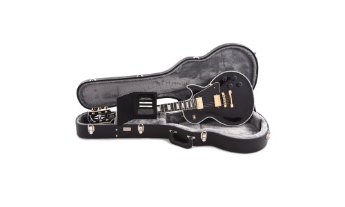 Gibson Custom Shop LPC-EBGH1E Les Paul Custom with Ebony Fingerboard Gloss Electric Guitar - Ebony