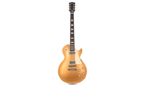 Gibson USA LPDX00GTCH1 Les Paul '70s Deluxe Plain Top Electric Guitar - Goldtop