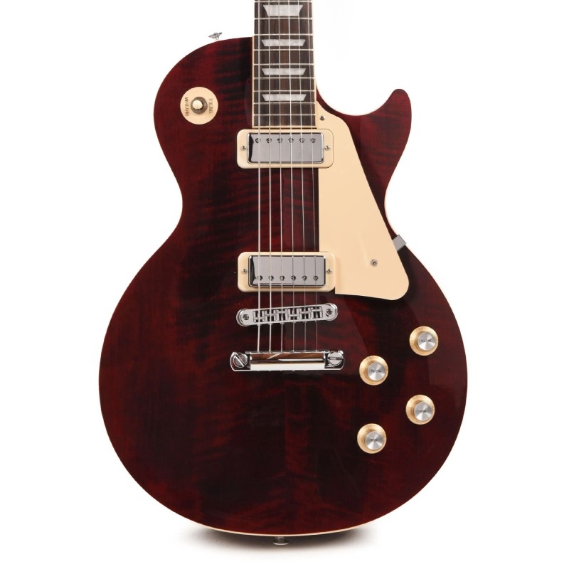 Gibson USA LPDX00WRCH1 Les Paul Deluxe '70s Electric Guitar - Wine Red