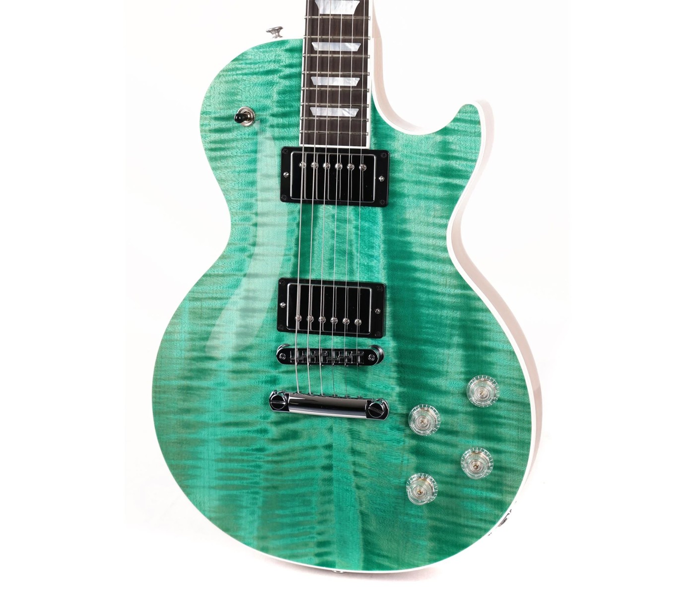 Gibson USA LPM01SFCH1 Les Paul Modern Figured Top Electric Guitar - Seafoam Green