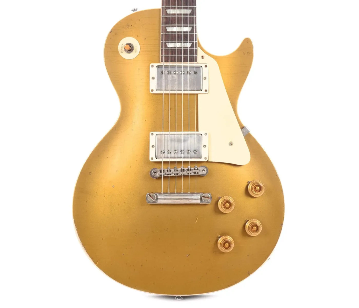 Gibson Custom Shop LPR57LADBDGNH1 Murphy Lab 1957 Les Paul Goldtop Darkback Reissue Electric Guitar - Double Gold Light Aged (PRE ORDER)