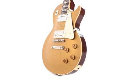 Gibson Custom Shop LPR57LADBDGNH1 Murphy Lab 1957 Les Paul Goldtop Darkback Reissue Electric Guitar - Double Gold Light Aged