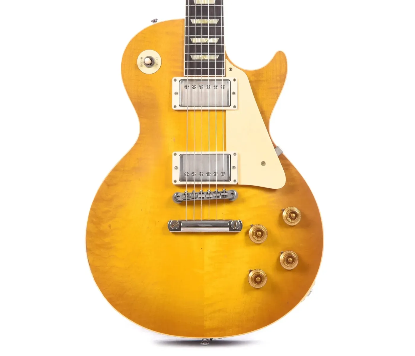 Gibson Custom Shop LPR58LALBNH1 Murphy Lab 1958 Les Paul Standard Reissue Electric Guitar - Lemon Burst Light Aged (PRE ORDER)