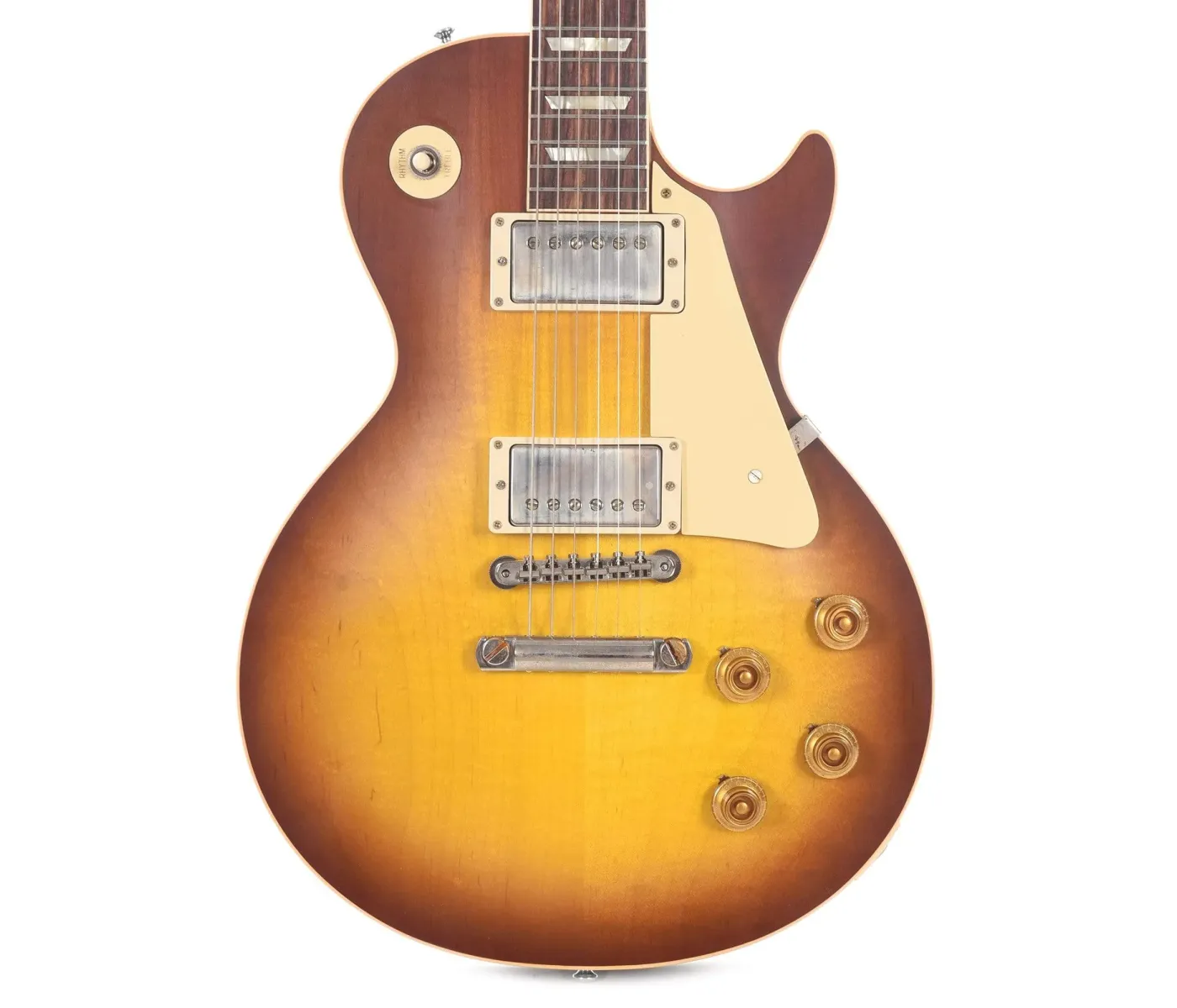 Gibson Custom Shop LPR58VOITNH1 1958 Les Paul Standard Reissue VOS Electric Guitar - Iced Tea Burst