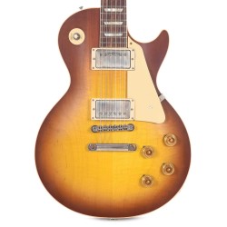 Gibson Custom Shop LPR58VOITNH1 1958 Les Paul Standard Reissue VOS Electric Guitar - Iced Tea Burst