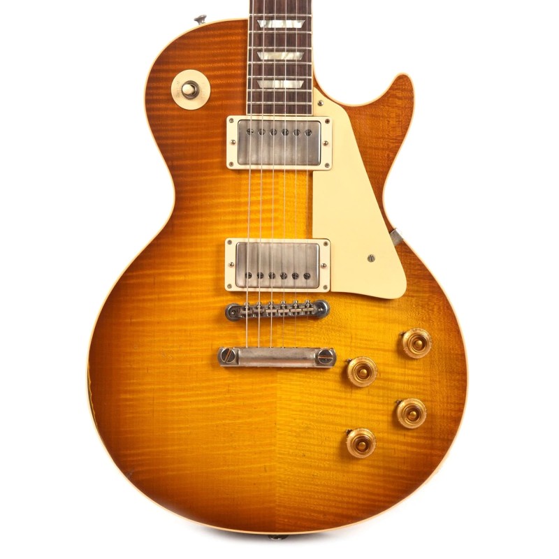 Gibson Custom Shop LPR59HAGPBNH1 Murphy Lab 1959 Les Paul Standard Reissue Electric Guitar - Golden Poppy Burst Heavy Aged