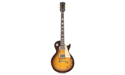 Gibson Custom Shop LPR59UHKBNH1 Murphy Lab 1959 Les Paul Standard Reissue Electric Guitar - Kindred Burst Ultra Heavy Aged