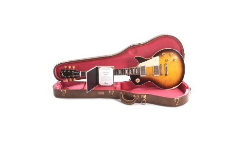 Gibson Custom Shop LPR59UHKBNH1 Murphy Lab 1959 Les Paul Standard Reissue Electric Guitar - Kindred Burst Ultra Heavy Aged