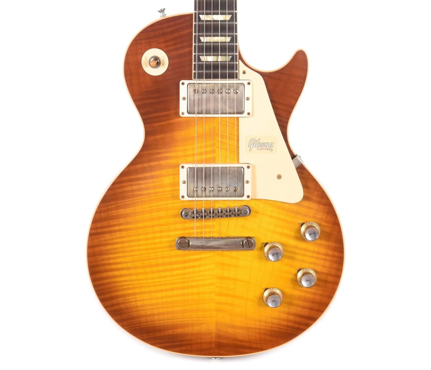 Gibson Custom Shop LPR60VOITNH1 1960 Les Paul Standard Reissue VOS Electric Guitar - Iced Tea Burst