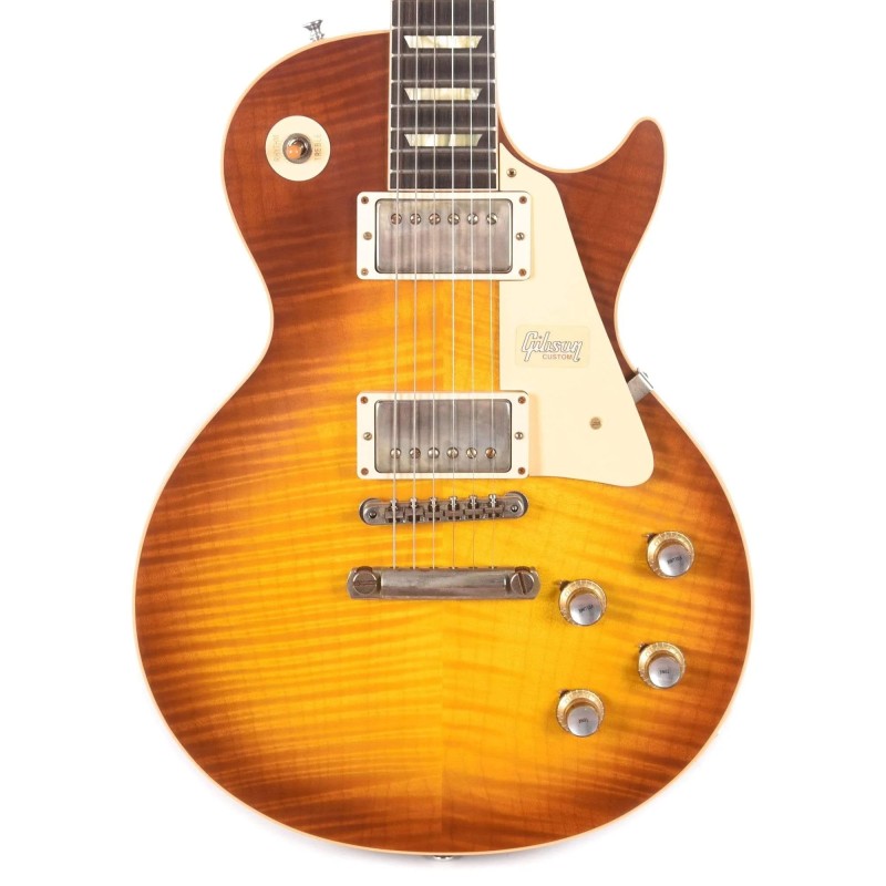 Gibson Custom Shop LPR60VOITNH1 1960 Les Paul Standard Reissue VOS Electric Guitar - Iced Tea Burst
