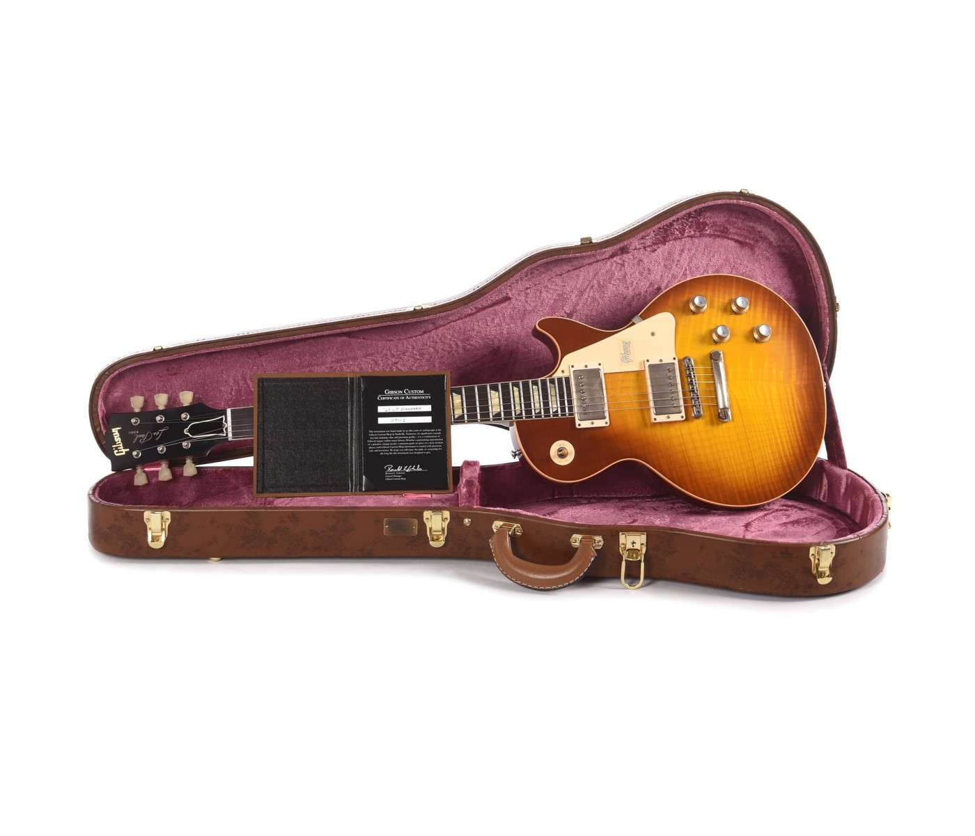 Gibson Custom Shop LPR60VOITNH1 1960 Les Paul Standard Reissue VOS Electric Guitar - Iced Tea Burst
