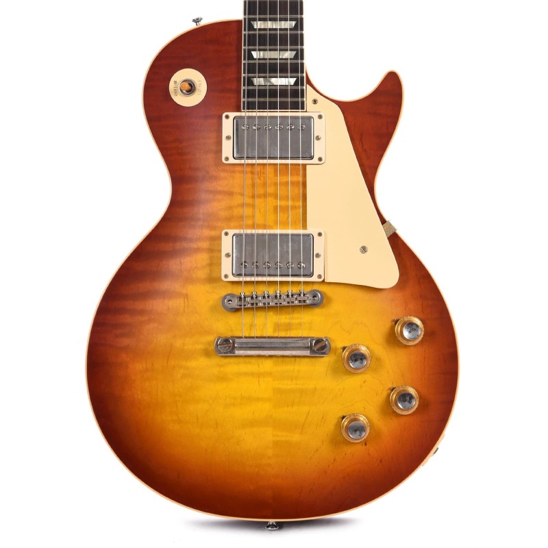 Gibson Custom Shop LPR60VOTGBNH1 1960 Les Paul Standard Reissue VOS Electric Guitar - Tangerine Burst