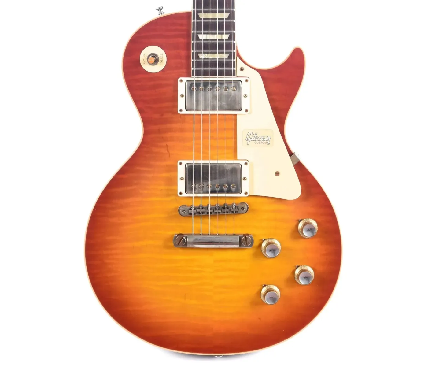 Gibson Custom Shop LPR60VOWCSNH1 1960 Les Paul Standard Reissue VOS Electric Guitar - Washed Cherry Sunburst