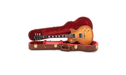 Gibson USA LPS5F00FHNH1 Les Paul Standard '50s Faded Figured Top Electric Guitar - Vintage Honey Burst