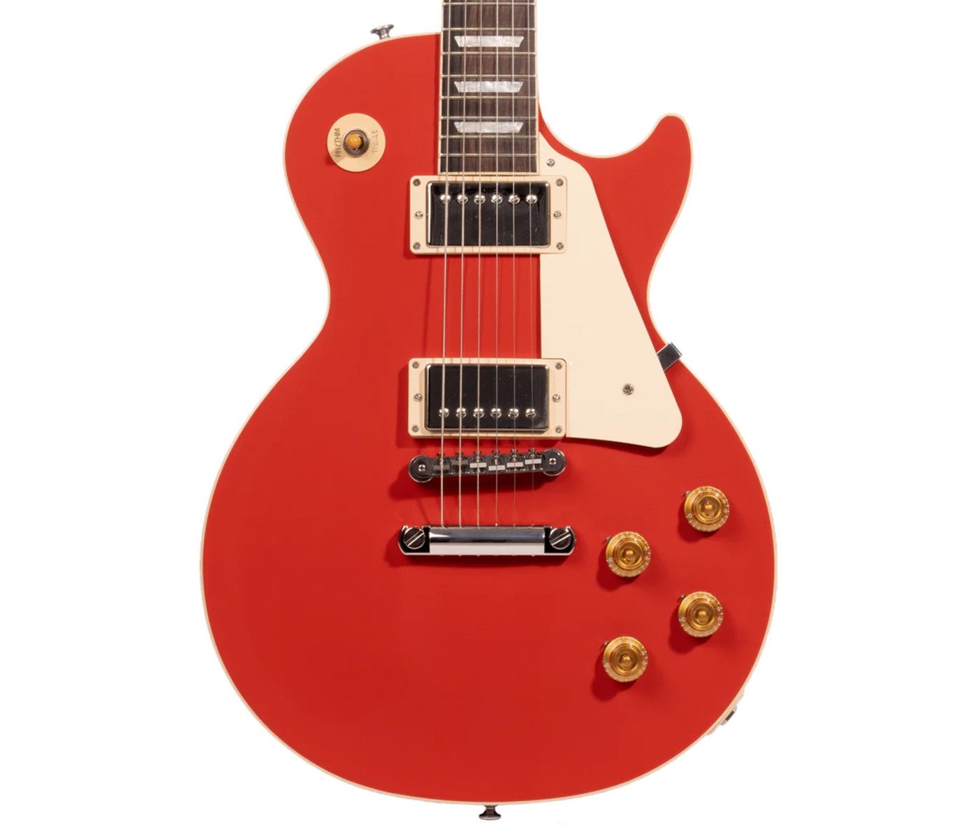 Gibson USA LPS5P00TCNH1 Les Paul Standard '50s Plain Top Electric Guitar - Cardinal Red Top