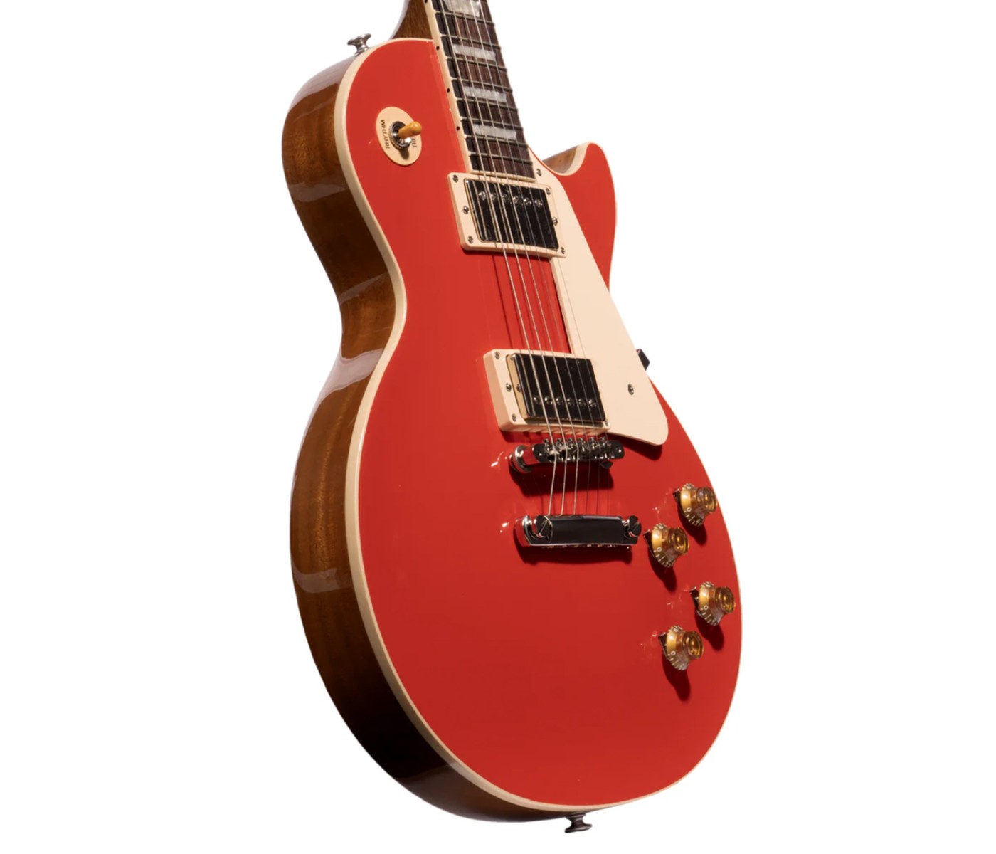 Gibson USA LPS5P00TCNH1 Les Paul Standard '50s Plain Top Electric Guitar - Cardinal Red Top