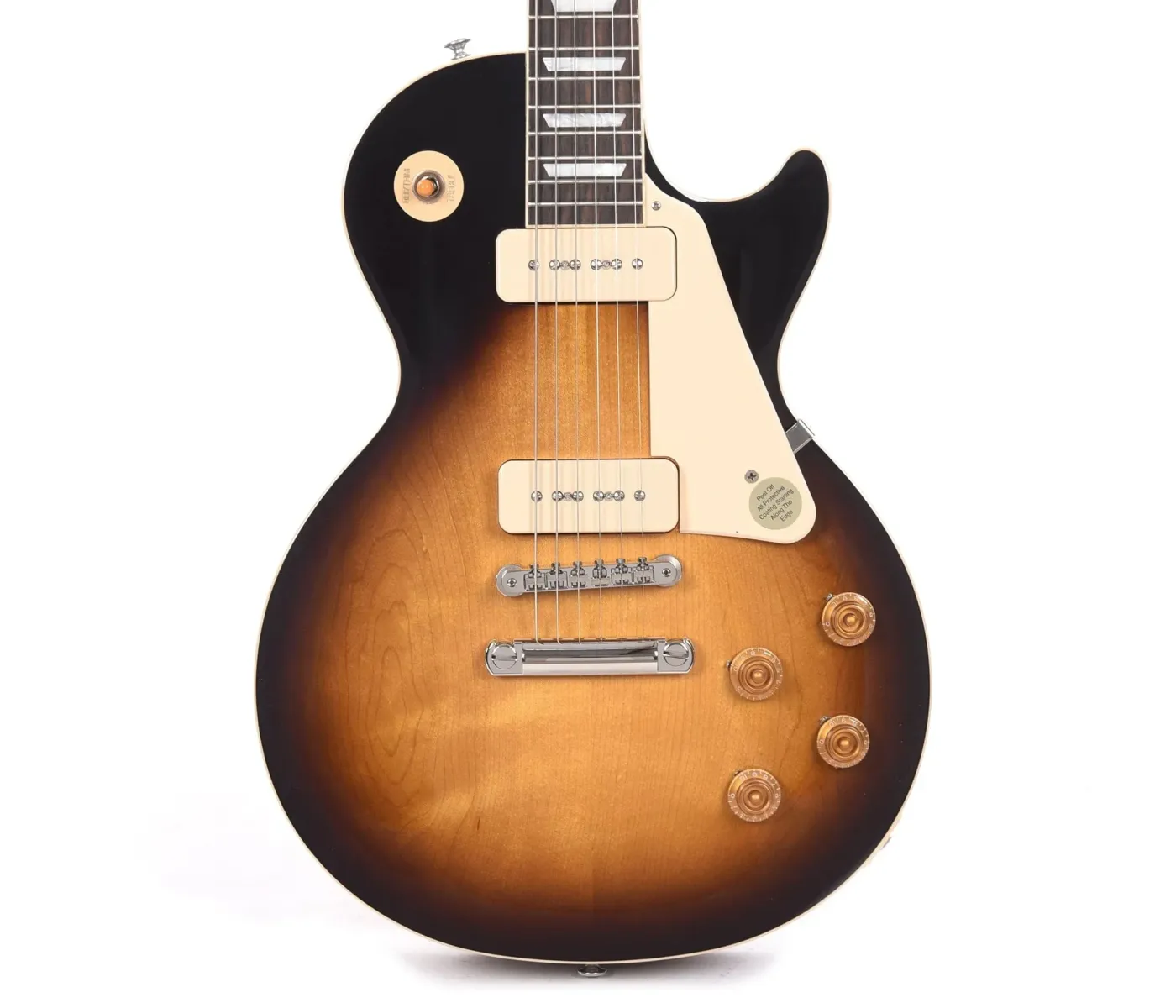 Gibson USA LPS5P900TONH1 Les Paul Standard '50s P-90 Plain Top Electric Guitar - Tobacco Burst