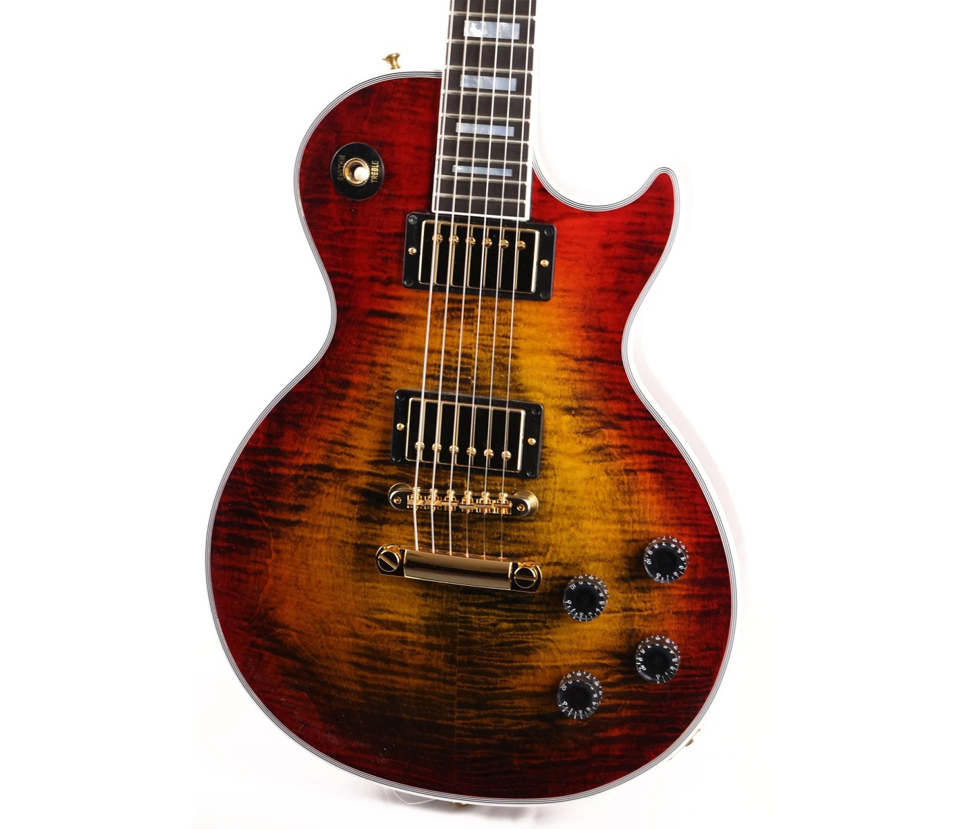 Gibson Custom Shop LPXC7BEGH1 Les Paul Axcess Custom Figured Top with Ebony Fingerboard Gloss Electric Guitar - Bengal Burst