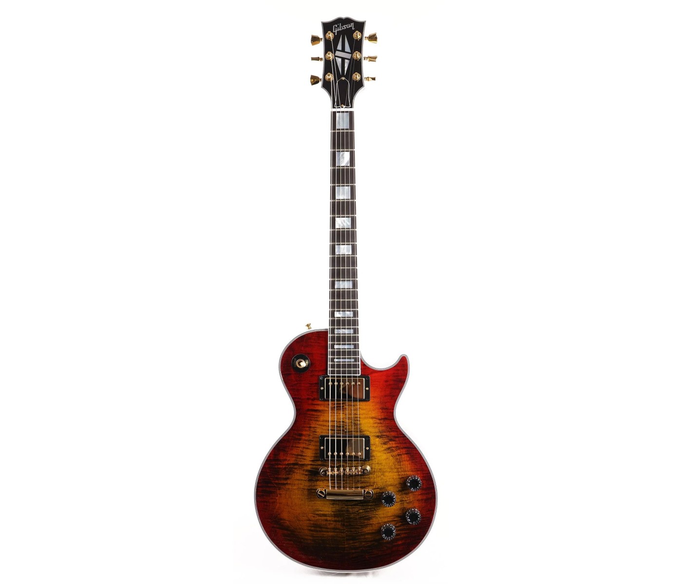 Gibson Custom Shop LPXC7BEGH1 Les Paul Axcess Custom Figured Top with Ebony Fingerboard Gloss Electric Guitar - Bengal Burst