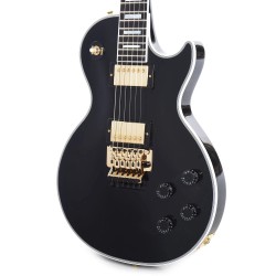 Gibson Custom Shop LPXC7EBGF1E Les Paul Axcess Custom with Ebony Fingerboard Floyd Rose Gloss Electric Guitar - Ebony