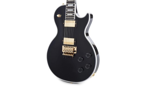 Gibson Custom Shop LPXC7EBGF1E Les Paul Axcess Custom with Ebony Fingerboard Floyd Rose Gloss Electric Guitar - Ebony