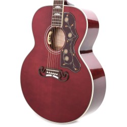 Gibson Acoustic MCJB20WR SJ-200 Standard Maple Acoustic-Electric Guitar - Wine Red