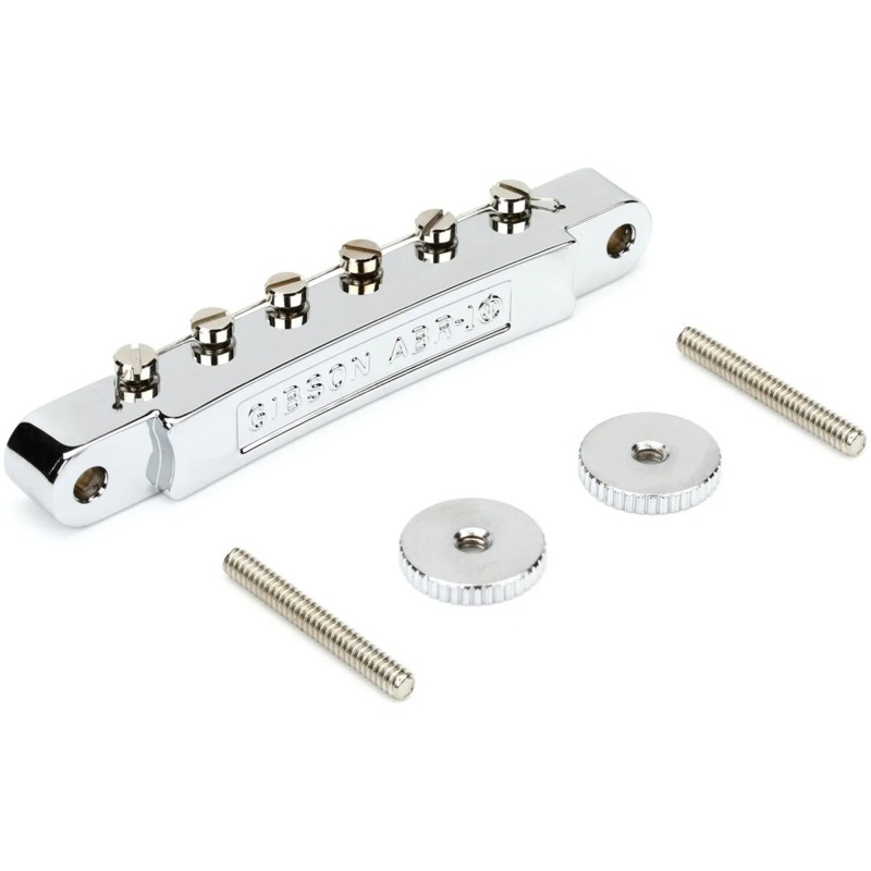 Gibson Accessories PBBR-010 ABR-1 Tune-O-Matic Bridge with Full Assembly - Chrome