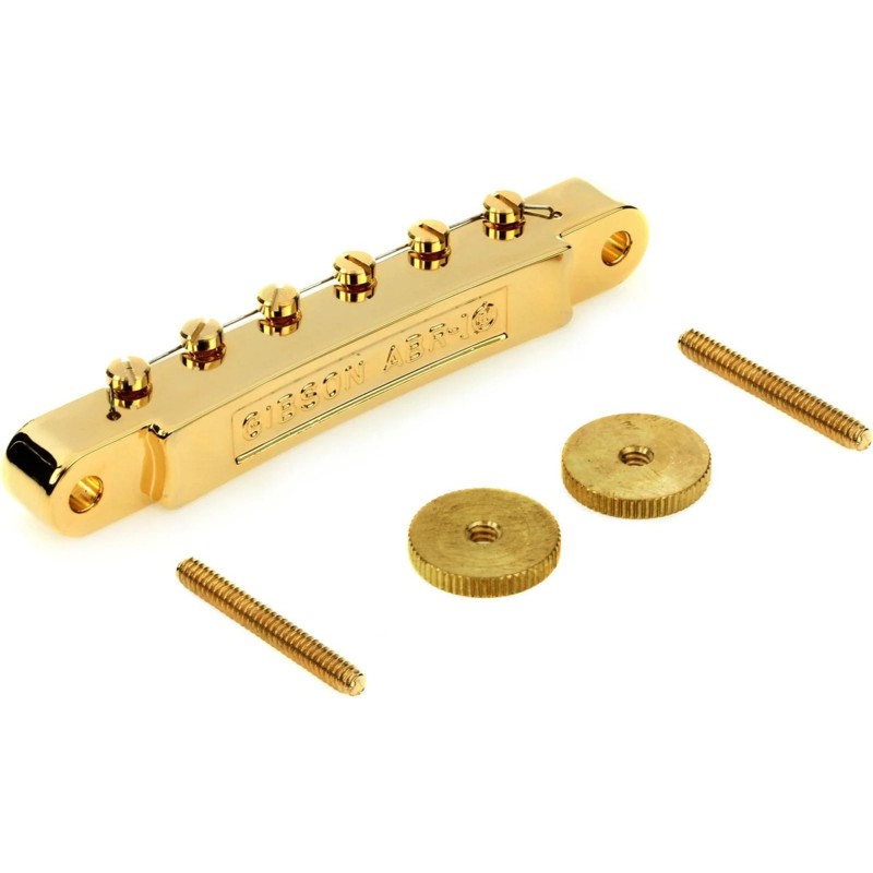 Gibson Accessories PBBR-020 ABR-1 Tune-O-Matic Bridge With Full Assembly - Gold