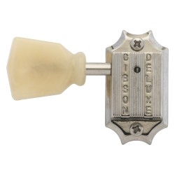 Gibson Accessories PMMH-050 Vintage Tuning Machine Heads - Nickel with Yellow Buttons