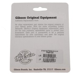 Gibson Accessories PREP-020 Strap Buttons 2-pack - Aluminum