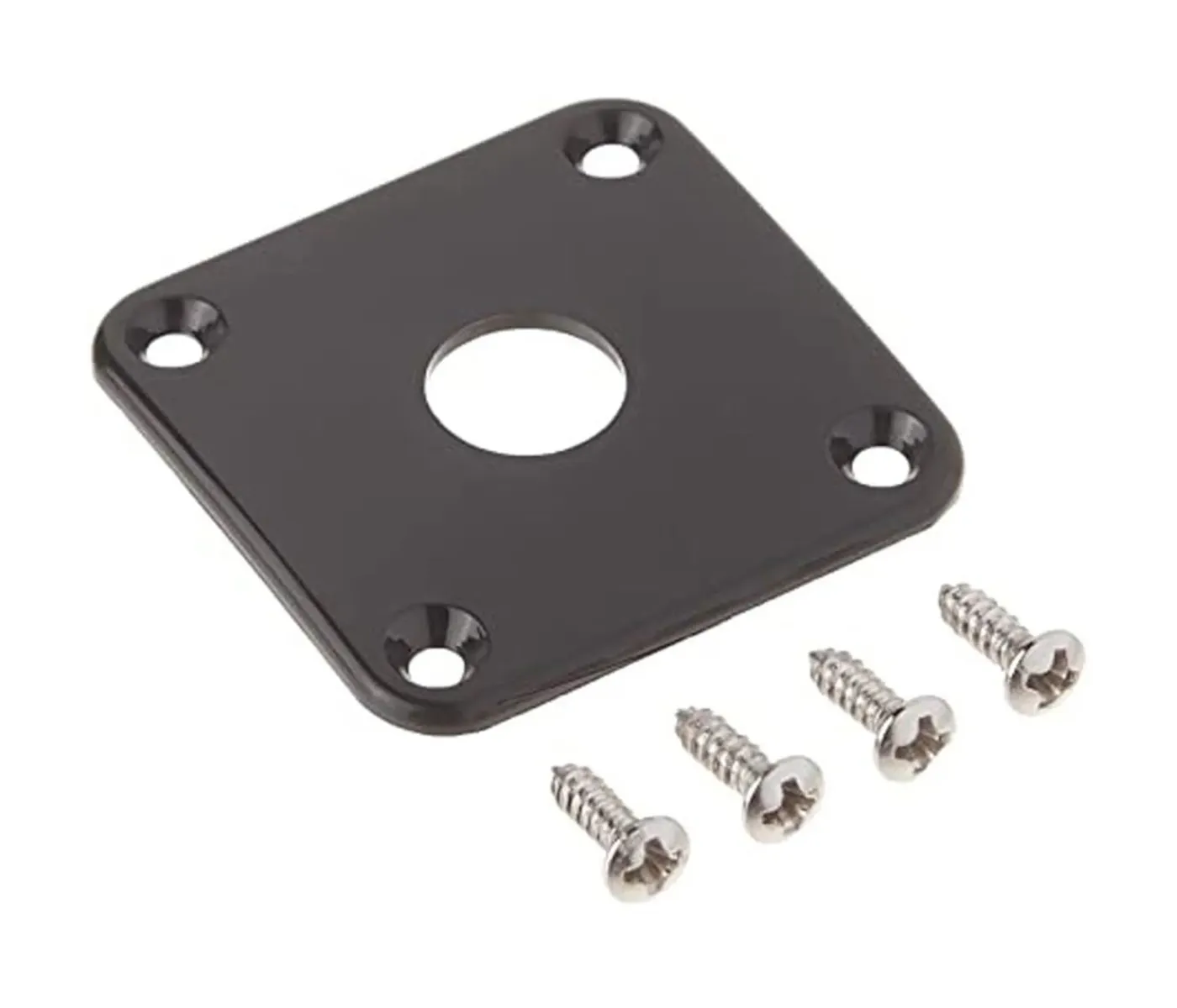 Gibson Accessories PRJP-010 Jack Plate - Black Plastic